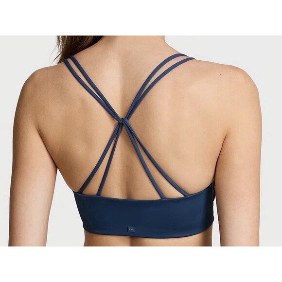 Victoria's Secret VSX Elevater Liquid Shine Light Support Sports Bra Medium NWT - Picture 2 of 10